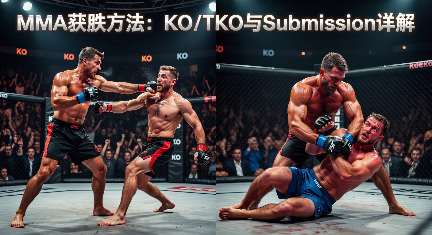 MMA方法 method of victory KO/TKO Submission 赛果解读